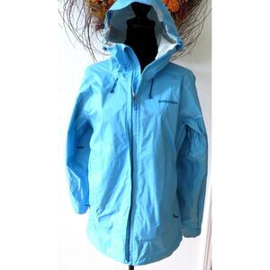 Patagonia Women's Torrentshell 3L  Rain Jacket  Blue Medium EUC